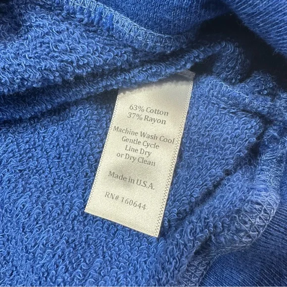 Wheat Boutique Santa Monica Terry Cloth Sweatshirt - Blue - MiUSA - Picture 9 of 10
